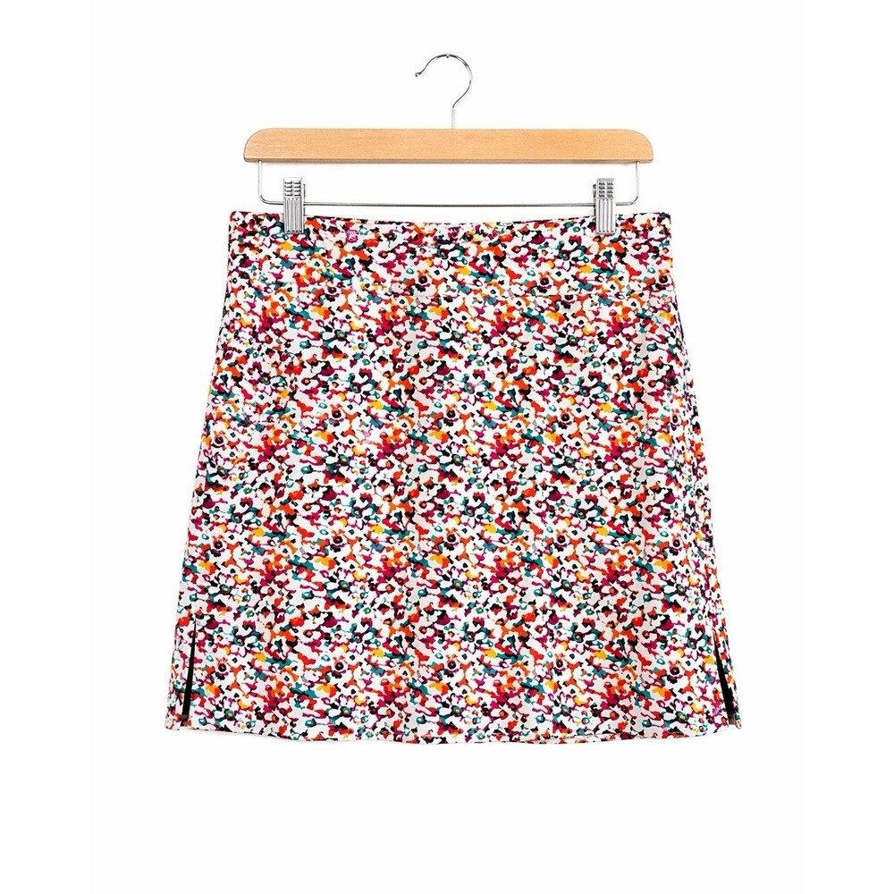 Women’s Athletic Skort Skirt Built In Shorts Multicolor Floral Golf Tennis